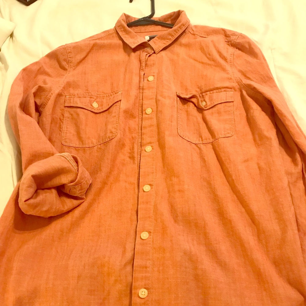 Coral button down